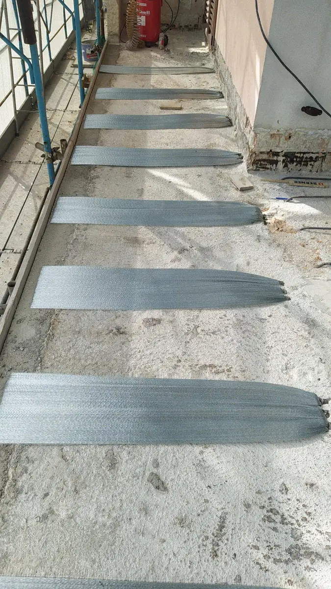 Impermeabilizzazione di un balcone durante i lavori
